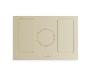 Klarstein Victoria 77cm Plaque à Induction 5 Feux Crème