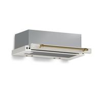 Klarstein Victoria Hotte Aspirante 60cm Hotte à Tiroir 358 m³/h Classe A++ LED Évacuation & Recirculation Style Rétro Crème