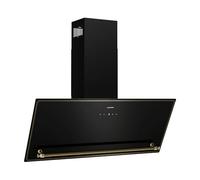 Klarstein Hotte aspirante d'angle Victoria 90 cm 400 m³/h A++ Recyclage d'air ou Évacuation Panneau de commande tactile Noir