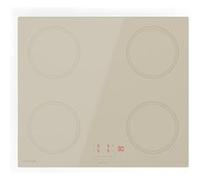 Klarstein Victoria Plaque À Induction Encastrable - 4 Zones, 7000 W Avec Boosters, Curseur & Minuterie, Verrouillage Parental, Vitrocéramique Crème, Largeur 59 cm