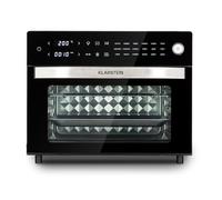 Klarstein Vigor Air Friteuse à air chaud XXL, Airfryer avec 1800 W, friteuse à air chaud 30 litres, 18 programmes, chaleur de voûte et de sole, noir