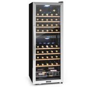 Klarstein Vinamour 48cm 54 Bouteilles Cave à Vin 2 Zones Argent G