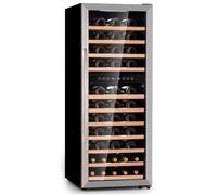 Klarstein Vinamour 50cm 73 Bouteilles Cave à Vin 2 Zones Argent G