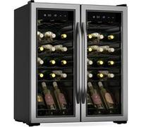 Vinamour Cave à vin | 2 zones de réfrigération | 7 étagères | Commande tactile | Protection UV G