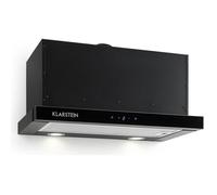 Klarstein Hotte murale escamotable Vinea 60 cm 610 m³/h 2 filtres à graisse alu inclus Classe A noir