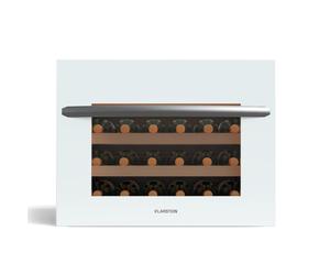 Klarstein Vinoline 60cm 24 Bouteilles Cave à Vin Encastrable 1 Zone Blanc G