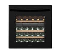 Klarstein Vinoline 60cm 30 Bouteilles Cave à Vin Encastrable 2 Zones Noir G