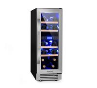 Klarstein Vinovilla 30cm 17 Bouteilles Cave à Vin Encastrable 2 Zones Argent G