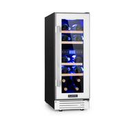 Klarstein Vinovilla 30cm 17 Bouteilles Cave à Vin Encastrable 2 Zones Blanc G