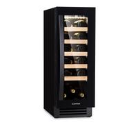 Klarstein Vinovilla 30cm 20 Bouteilles Cave à Vin Encastrable 1 Zone Noir F