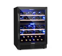 Cave à vin réfrigérée Klarstein Vinovilla Onyx43 - 129L/43 bouteilles - 2 zones de température