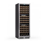 Klarstein Vinovilla 60cm 143 Bouteilles Cave à Vin Encastrable 3 Zones Argent G