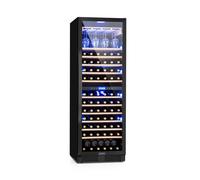 Klarstein Vinovilla 60cm 162 Bouteilles Cave à Vin Encastrable 2 Zones Noir G