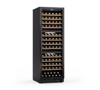 Klarstein Vinovilla Trio Cave à Vin - 144 Bouteilles, 3 Zones, 5-20°C, Commande Tactile, Éclairage LED, Protection UV, Cave à Vin Réfrigérante Autonome