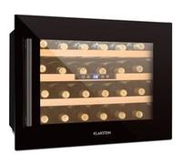Klarstein Cave à vin encastrable Vinsider 24 Built-In Uno Onyx Edition, 24 bouteilles, Noir