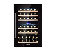 Klarstein Vinsider 35D Onyx Edition Cave à vin avec porte en verre - Armoire à vin encastrable, 41 bouteilles de vin, 5-22 °C, écran LED, 6 étagères, éclairage intérieur, noir