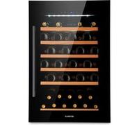 Cave à Vin Encastrable Klarstein Vinsider 52 - Noir - Porte en Verre - 5-22°C - 52 Bouteilles