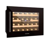 Klarstein Vinsider 55cm 24 Bouteilles Cave à Vin Encastrable 1 Zone Noir G