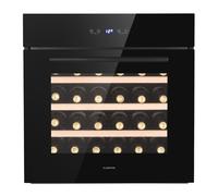 Klarstein Vinsider 60cm 30 Bouteilles Cave à Vin Encastrable 1 Zone Noir G