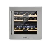 Klarstein Vinsider 60cm 36 Bouteilles Cave à Vin Encastrable 2 Zones Argent G