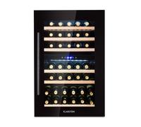 Klarstein Vinsider 60cm 41 Bouteilles Cave à Vin Encastrable 2 Zones Noir G