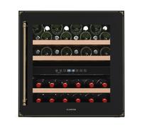 Klarstein Vinsider Victoria 60cm 36Bouteilles Cave à Vin Encastrable 2Zones Noir G