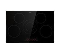 Klarstein Virtuosa 75cm Plaque Vitrocéramique 5 Feux Noir