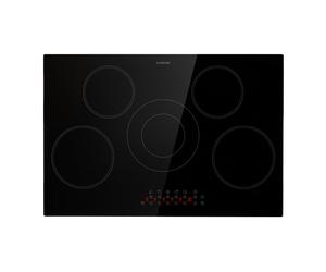 Klarstein Virtuosa 75cm Plaque Vitrocéramique 5 Feux Noir
