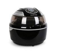 Klarstein VitAir Fryer - Friteuse à air chaud, Grillade, Halogène infrarouge, 1400W, Sans préchauffage, Nettoyage facile, Accessoires nombreux, 50-230°C, Noir