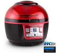 Klarstein VitAir Turbo friteuse à air chaud 1400W grill cuisson 9L - rouge/noir Noir G