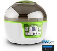 Klarstein VitAir Turbo friteuse à air chaud 1400W grill cuisson 9L -vert & blanc Blanc G