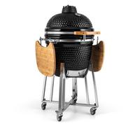 Kingsize Kamado Grill Céramique 21" Smoker Slowcooking Inox