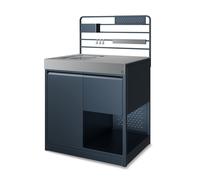 Klarstein WaldChef Acier Inox Meuble Cuisine Extérieur avec Évier Anthracite
