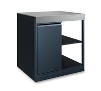 Klarstein WaldChef Tout Temps Meuble Rangement Cuisine d'Extérieur Anthracite