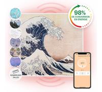 Klarstein Wonderwall Art Smart 350W 60x60cm Radiateur Tableau Vagues