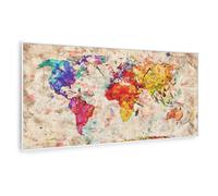 Klarstein Wonderwall Art Smart 700W Radiateur Tableau Carte des Couleurs