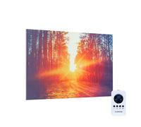Klarstein Wonderwall Infinite 580 W 59,5 x 90 cm Chauffage infrarouge avec décor de forêt