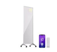 Klarstein Radiateurs Chauffage Radiant Electrique IP24, Chauffage Salle de Bain Infrarouge Intelligent WiFi et App, Radiateur Electrique Mural 400W, Heater avec Détection Fenêtre Ouverte, Thermostat