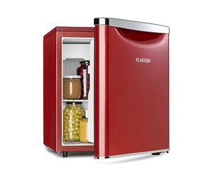 Klarstein Yummy Réfrigérateur avec compartiment congélateur, R600a, 42 dB, 1 x étagère grillagée, in ac d'égouttement, 45 L, compartiment congélateur : 3 litres, réfrigérateur : 42 L, rouge