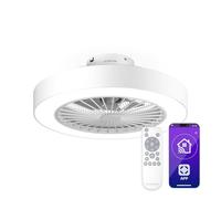 Klarstein ZenBreeze Ventilateur de plafond connecté avec éclairage 48 cm