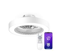 Klarstein ZenBreeze ventilateur plafond intelligent avec lumière 48 cm E