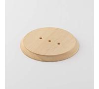 Klartext - Base en bois pour interrupteurs et prises BELLE ÉPOQUE, finition brute, Ø60mm