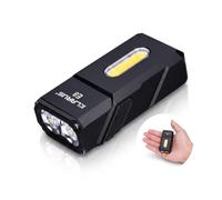 KLARUS E8 Lampe torche Compact EDC 1000 lumens avec tête pivotante à 180°, base magnétique et double éclairage - Conception robuste entièrement métallique, rechargeable par USB-C