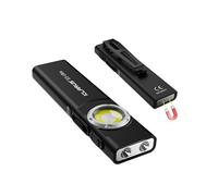 KLARUS Lampe torche E5 Ultra, 800 lumens, lampe de poche EDC ultra-mince à triple éclairage, rechargeable par USB avec clip et fixation magnétique, idéale pour la randonnée et le camping.