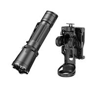 KLARUS XT11GT PRO Ultimate Control avec 3300 lumens Lampe de poche tactique à double interrupteur, faisceau de 380 mètres, IPX8, avec étui pour lampe de poche