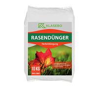 KLASEBO Engrais pour gazon Premium (10 kg d'engrais d'automne 6 + 5 + 12 NPK)