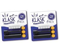 Klask - Jeu d'adresse primé - Jeu Plateau pour la Famille, Adultes et Enfants - Jeu magnétique en Bois à partir 8 Ans (Pièces Rechange pour Le Jeu d'adresse) (Lot de 2)