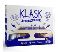 KLASK - Jeu d'adresse primé - Jeu Plateau pour la Famille, Adultes et Enfants - Jeu magnétique en Bois à partir 8 Ans (Jeu d'adresse pour 2 Joueurs)