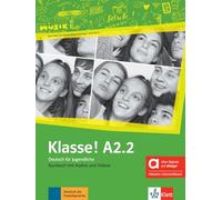 Collectif – Klasse! A2.2 : Livre de l'élève + audios + vidéos hybride – Broché