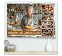 Klassiker aus Omas Küche - Zwölf Kuchen mit Nostalgie-Gefühl (hochwertiger Premium Wandkalender 2026 DIN A2 quer), Kunstdruck in Hochglanz: ... Heimat und Genuss aus der guten alten Küche